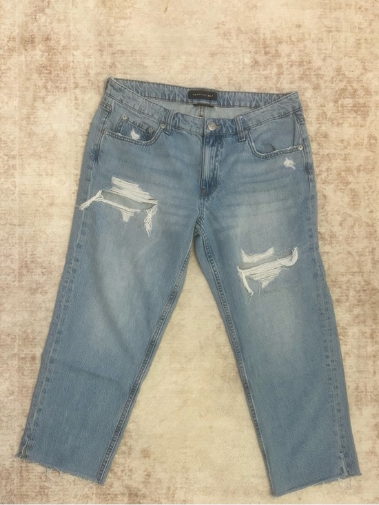 Aeropostale Denim - Aeropostale Light Blue Low Rise Baggy Crop Jeans